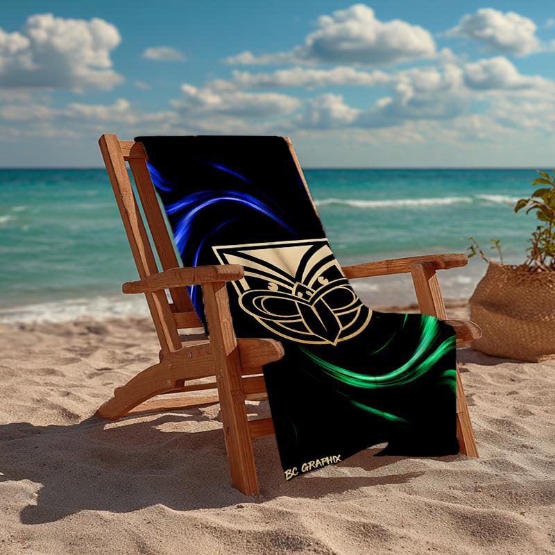 New Zealand Warrior Fashion Beach Towel: Ideal for Summer Adventures Soft, Absorbent and Quick Drying Suitable for Swimming and Bathing