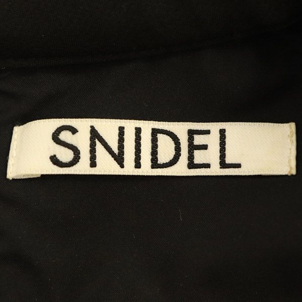 SNIDEL Long sleeve Sheer sleeves one piece black Women Used