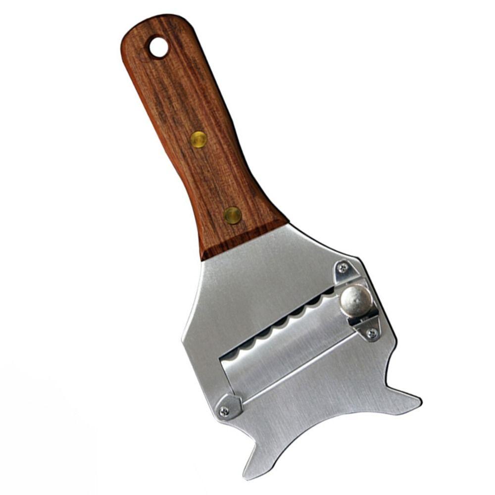 Multifunctional Chocolate Shaver Wooden Handle Truffle Planer Butter Shaver Chocolate Block