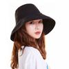 Cotton Linen Women's Sunshade Hat Wide Brim Windproof Hat Versatile Fisherman's Hat  Garden