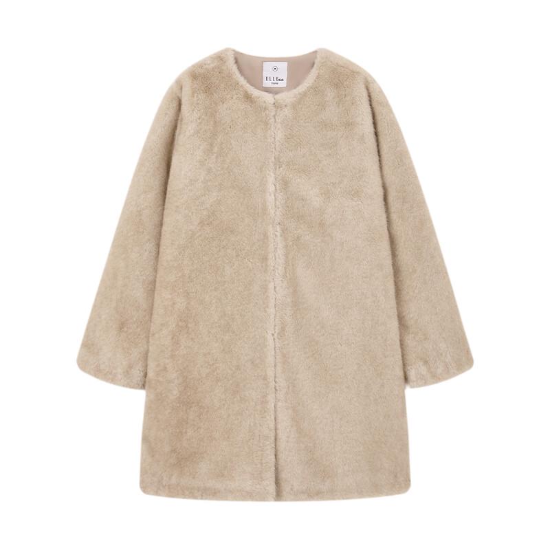 ELLE KIDS Girl's Faux Mink Fur Winter Coat