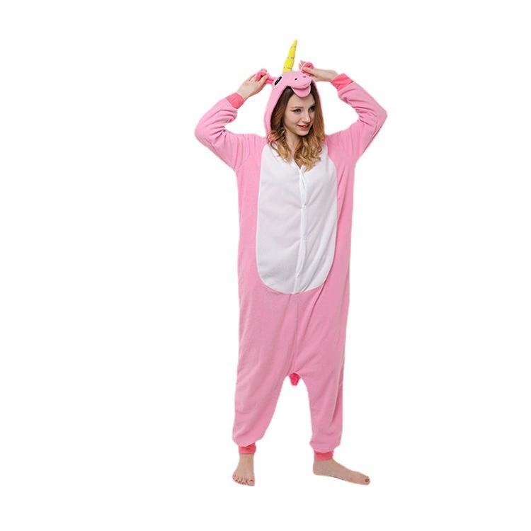 Мультяшные animal цельные пижамы с розовой нитью, низковорсовые, парные домашние комплекты S