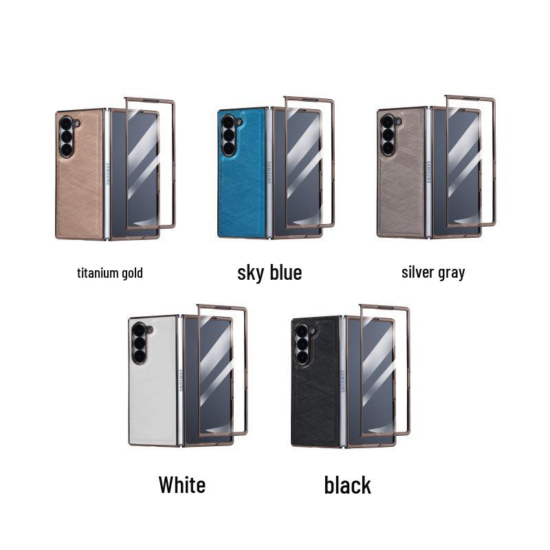 Luxurious Bamboo Silk Protective Case for Samsung Z-Fold 7 - Integrated Shell & Screen Film