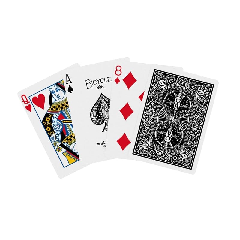 Bicycle Matsui Gaming Machine Playing Cards, 8.8cm (height) X 6.3cm (width), Black Bicycle