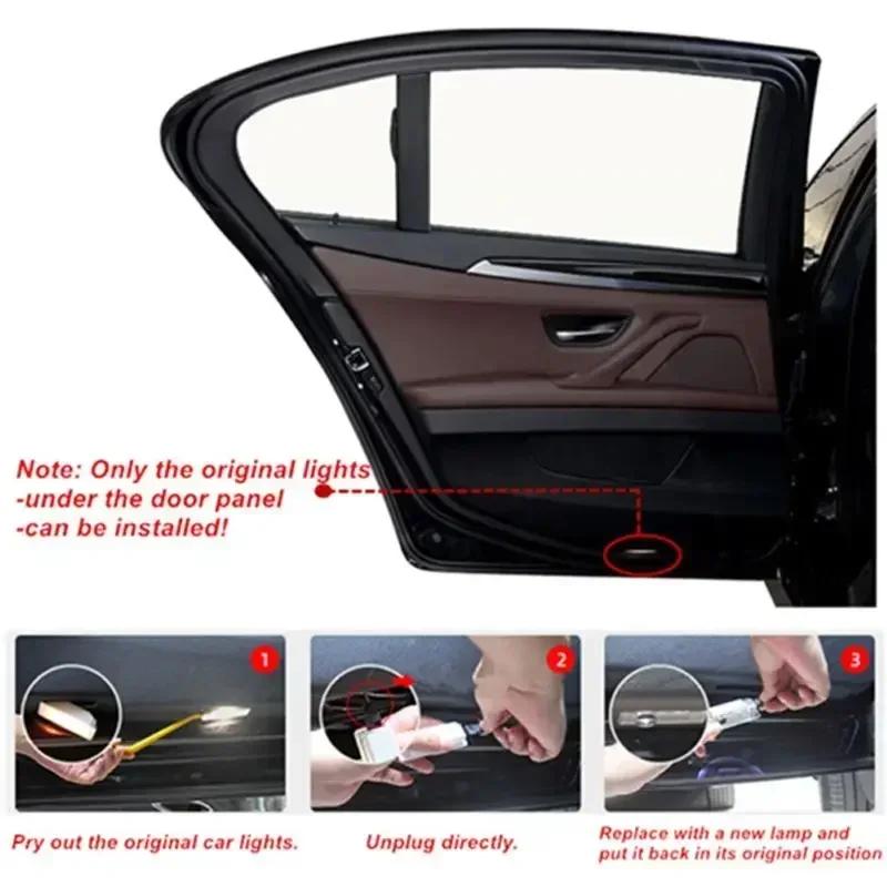 Led Car Door HD Light Laser Projector Welcome Ghost Lamps BMW 3 5 6 7 1 Series Z4 X3 X6 E81 E71 E90 E93 F30 F10 E92 E60 E84