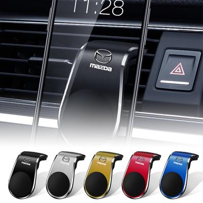 Car Magnetic L-shaped Car Dedicated GPS Phone Holder Emblem For Mazda 6 CX5 2 CX3 CX9 MX5 RX8 Axela Demio MS CX5 2 Axela Demio Atenza MS GJI GH BK MP