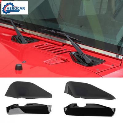 Front Windshield Wiper Base Trim Cover for Jeep Wrangler JK 2007-2017  Black