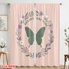 2pcs 2D flat printing Scene Curtain Dreams Come True Butterfly Fabric Without Electricity Festive Wall Decor Perfect for Holiday