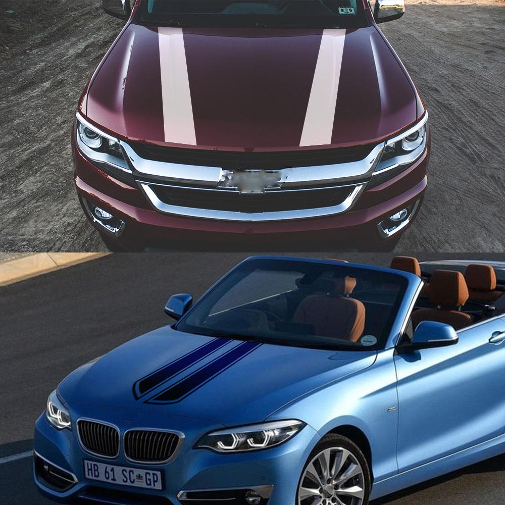 Kryt Kapoty Samolepka na Auto Dlouhý Pruh Auto Závodní Sportovní DIY Stylový Styling Kapota Vinylová Fólie Samolepky Tuningové Příslušenství