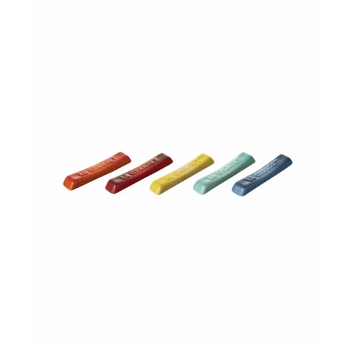 Le Creuset Chopstick Rests, Rainbow, 5-Pack [Official Japanese Product]