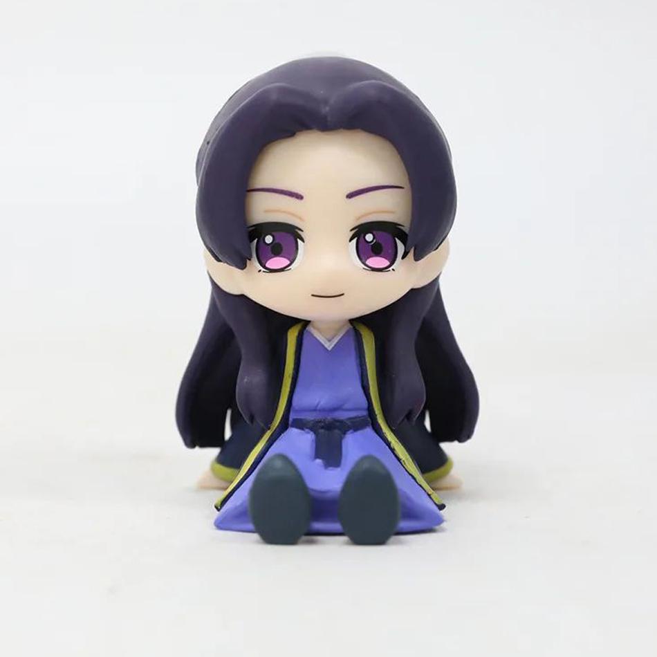 The Apothecary Diaries Maomao Jinshi Q Chibi Sitting Mini Figures Pvc Collectible Desktop Car Decor Anime Periphery Toys Gifts