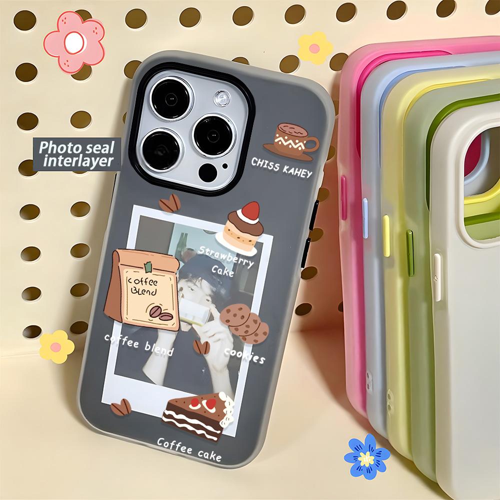 Malovaný kryt na telefon pro iPhone 15 11 13 14 pro 15 16 Pro Max 12 13 16 Pro Roztomilý Módní Vtipný Kryt na telefon se šňůrkou Nejnovější Doporučení Top prodeje