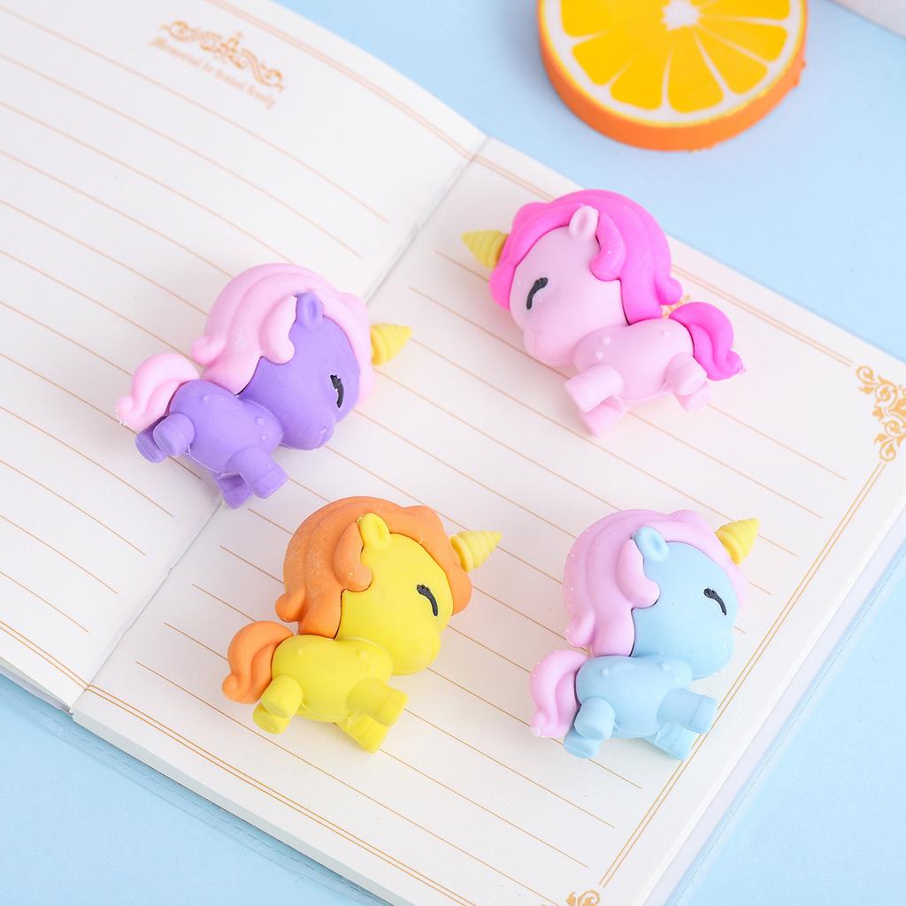 1 Piece Cartoon Cute Kawaii Rubber Eraser Novelty Stationery Office School Supplies