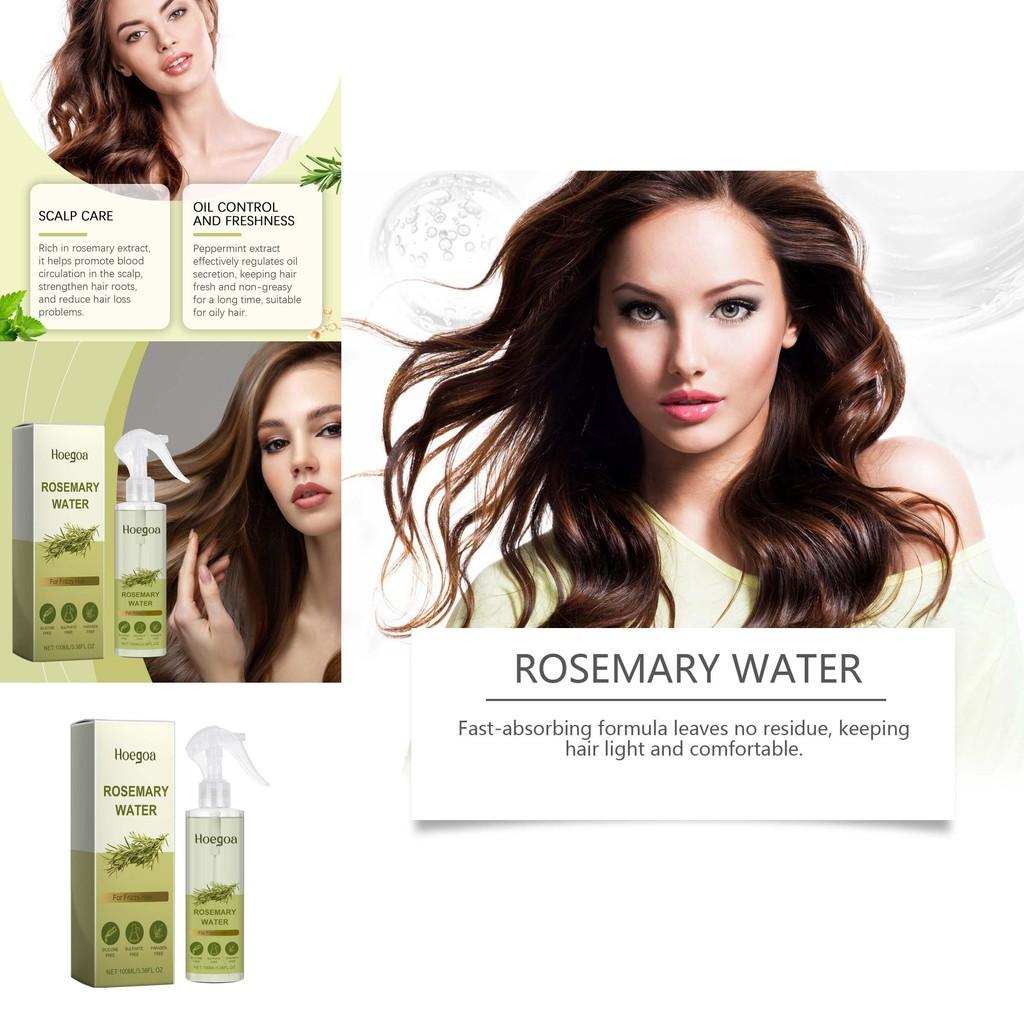 Hoegoa Nährendes Rosmarin Haarpflege-Spray 100ml Für Glattes Glänzendes Und Starkes Haar