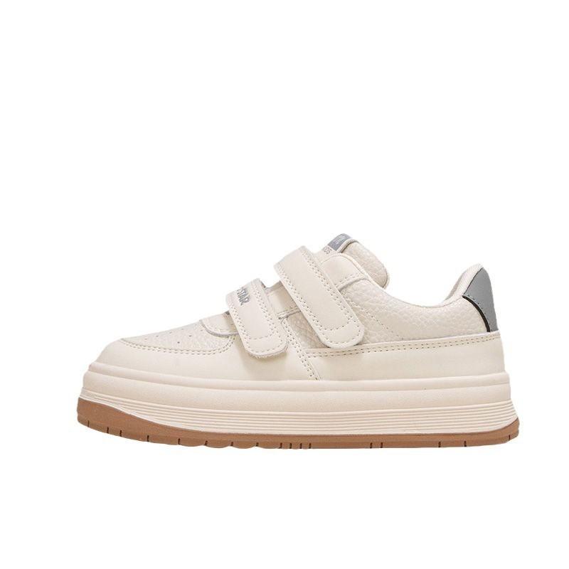 Boys' Shoes, White Sneakers, Spring Girls' Shoes, Padded and Thickened Soft Soles, Comfortable and Waterproof Shoes