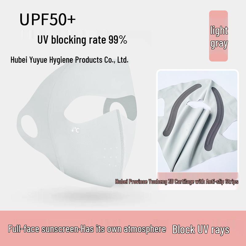 Women's Full Face UV Protection Facekini Mask 2025 - Ice Silk Aesthetic with Integrated Neck Coverage