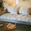 Green Plant Floral Pattern Sofa Mat Anti Slip Dustproof Sofa Towel Pillowcase Four Seasons Universal Machine Washable Sofa Cover