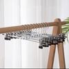 5/8pcs Hangers 8Holes Clothesline Plastic Hanger Non-slip Stainless Steel Pants Clip Portable Household Essentials Dormitory TMZ
