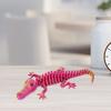 3D Printed Skeleton Crocodile Figurine Movable Joints Bone Crocodile Figure Articulated Animal Model Toy Home Office Desktop Decoration Ornament