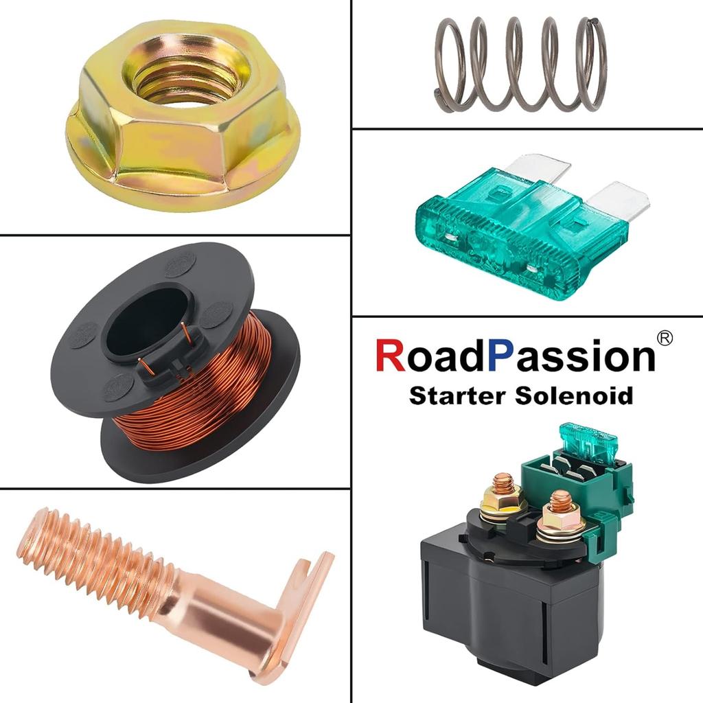Road Passion Starter Solenoid Relay for Honda VT600C Shadow VLX 583cc 1988-2007 VT600CD Shadow VLX Deluxe 1993-2007/Kawasaki Bayou 220 KLF200