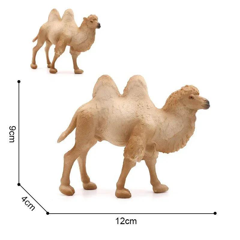 Realistic Camel Model Solid Dromedary Bactrian Static Toy Ornament Home Decor