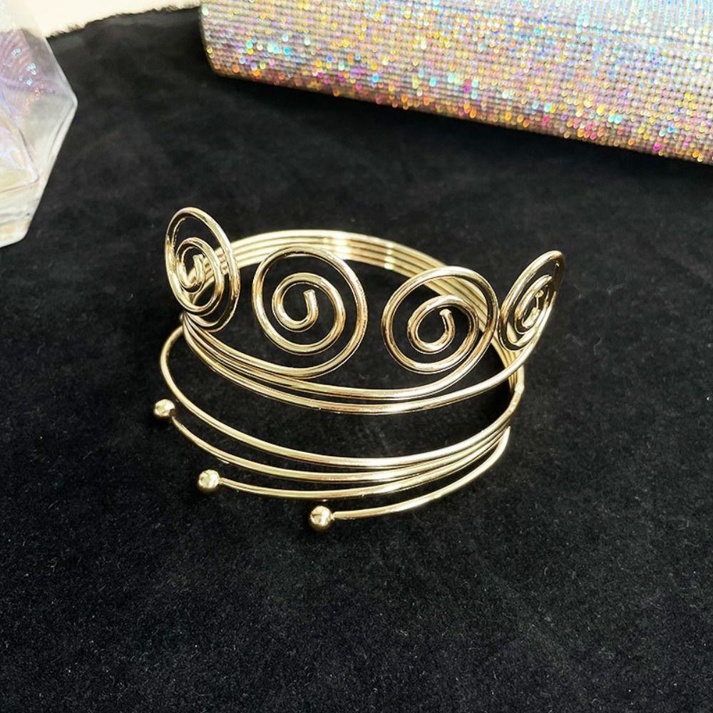 Zinc Zinc Alloy Star Armband Arm Chain Adjustable Circle Upper Arm Bracelet Arm Accessories