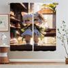 Nasida Cover Curtain Tiebacks Cabinets for Living Room Decoration Black Out Curtains Blackout Kitchen Curtains 2 Pieces Window