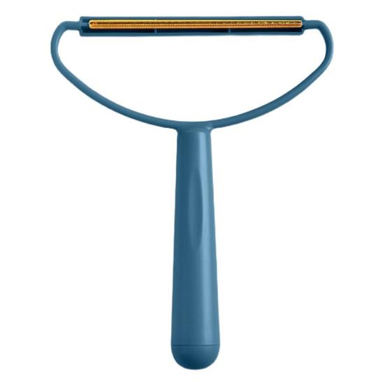 Portable Scraper Cat Dog Hair Remover with Long Handle Anti-Slip Curved Grip Reusable Widened Coverage Area Hair Ball Lint Remover