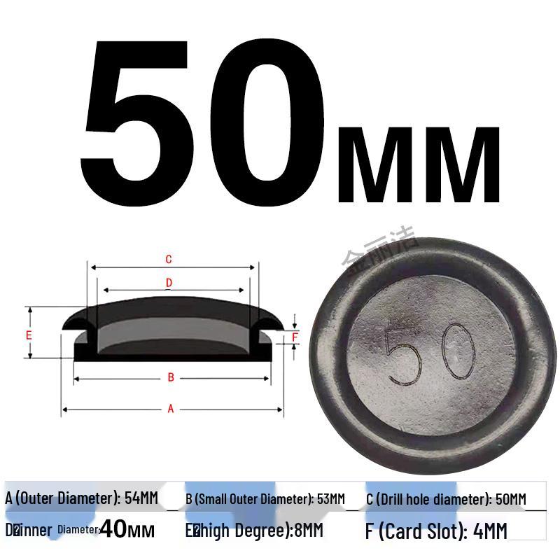 Waterproof Rubber Seal for Cable Outlets – Single-Sided Protection Ring, Hole Plug, and Cover for Electrical Cabinets