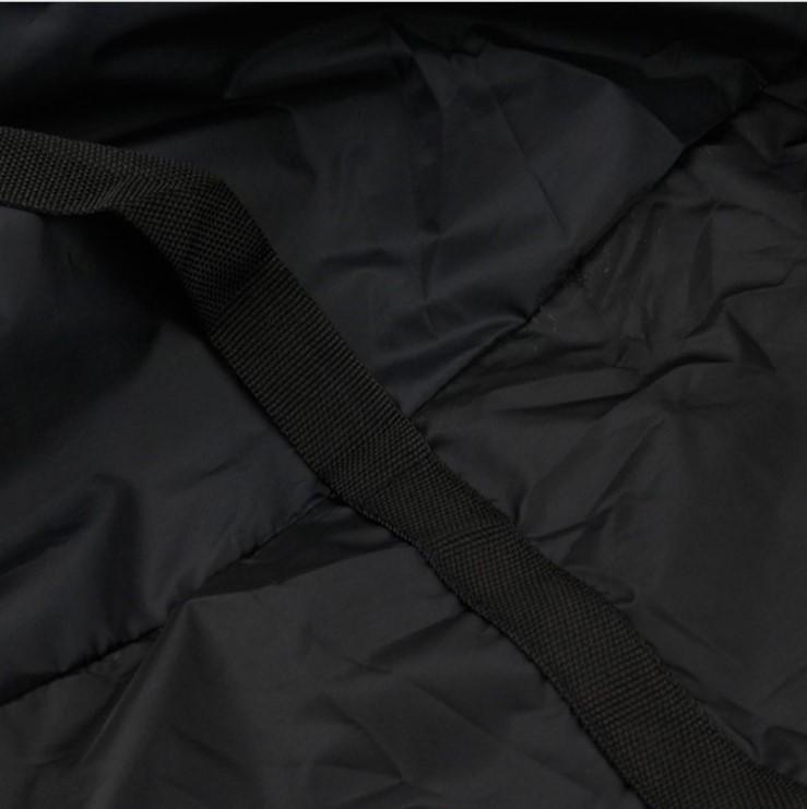 Black Outdoor Cushion Storage Bag - 210D Oxford Cloth