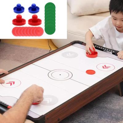 1 Set Mini-Airhockey-Schieber und Pucks-Torgriffe 96 mm Filzersatz für