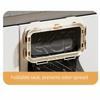 No-Drill Folding Trash Bag Holder Plastic Plastic Bag Holder Garbage Bag Holder  for Kitchen