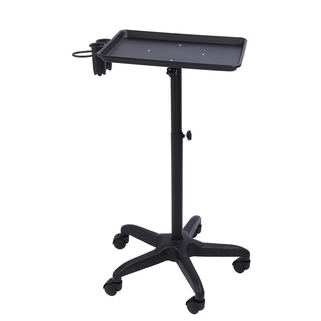 Aluminium Hair Salon Instrument Tray Adjustable Height Trolley Beauty Tools