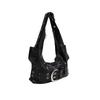 Spicy Girl Style Underarm Bag Retro Spicy Girl Underarm Bag 2025 New Large Capacity Commuter Single Shoulder Black Motorcycle Bag for Women