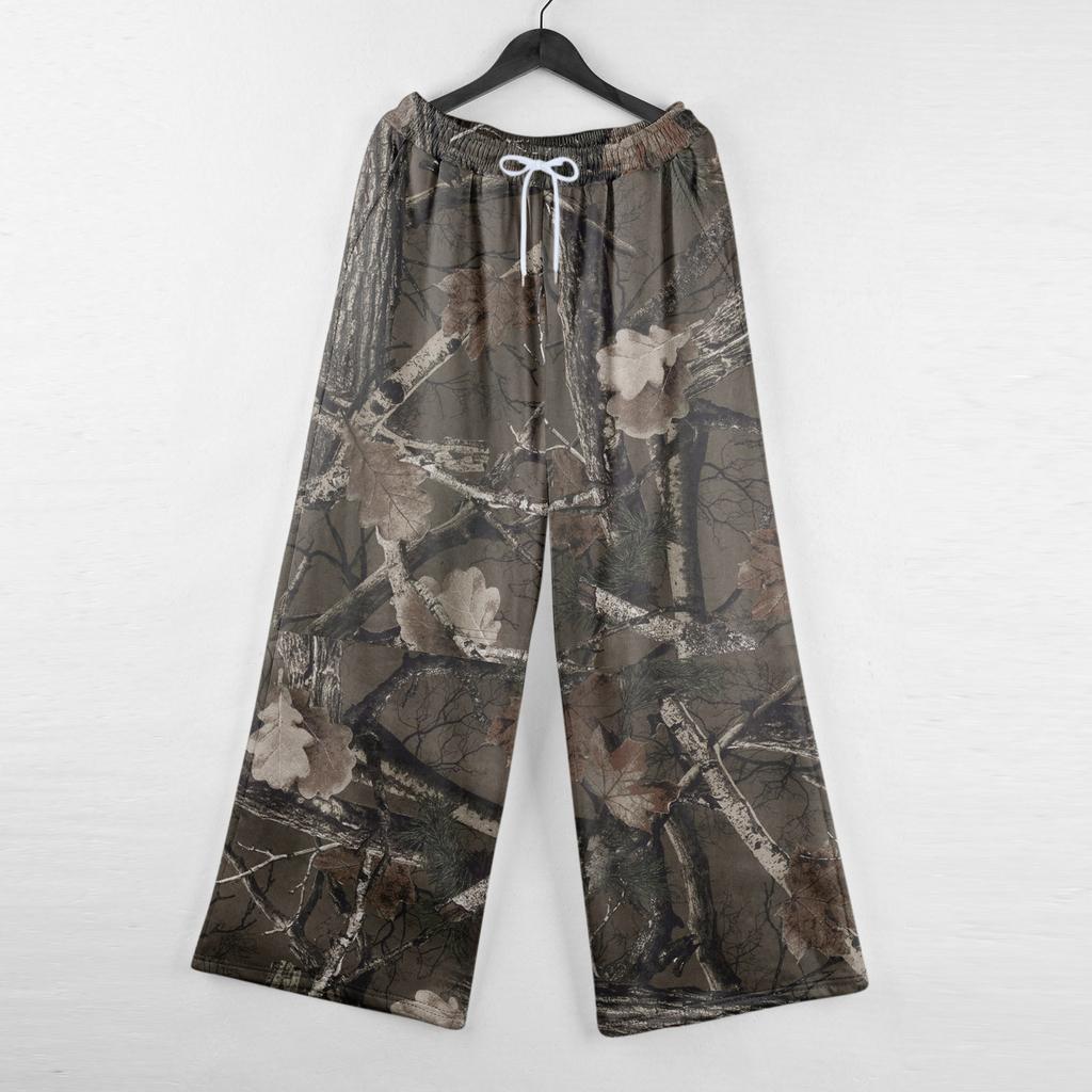 Womens Pajama Pants Sleepwear Casual Drawstring Elastic Waist Pants Comfy Straight Yoga Loose Trousers