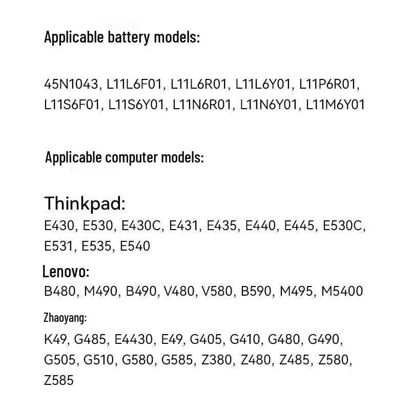 Llano 6200mAh Laptop Battery for Lenovo Thinkpad E Series