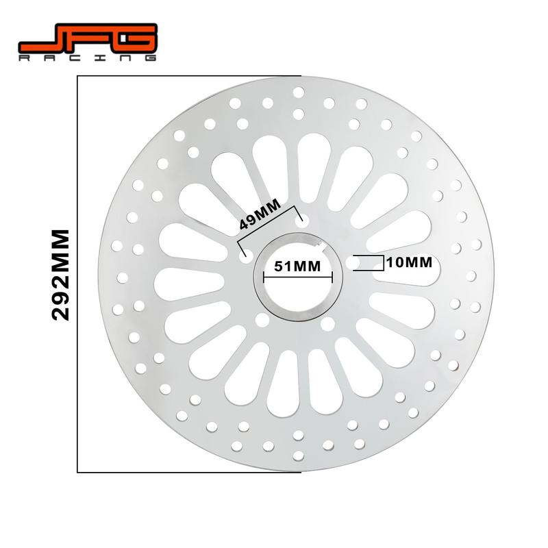 Chrome Plating Front Rear Brake Disc Rotor Stainless Steel For Harley TOURING SOFTAIL SPORTSTER DYNA Motorcycles Accessories