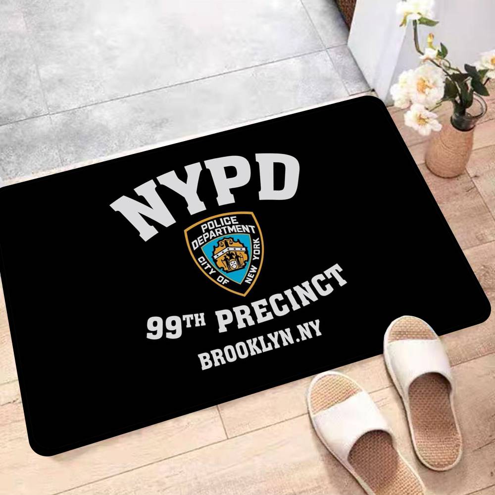 

N-New York City Police Department NYPD Floor Mat Rectangle Anti-slip Home Soft Badmat Front Door Outdoor Mat Hotel Decor Mat 40x60cm