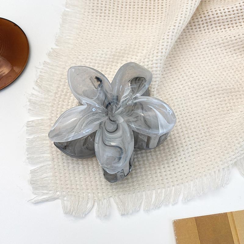 

Новая Мода Окрашенный в Технике Хало Зажим-Краб для Волос с Цветком для Женщин Сладкий Свежий Пучок Большой Зажим-Акула Аксессуары для Волос для Девушек на Отпуск