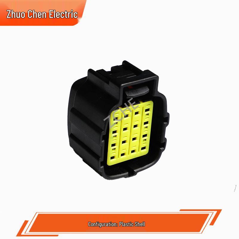

16-Pin Automotive Male & Female Mating Connector, Wire-to-Wire (368050-1, 368047-1)