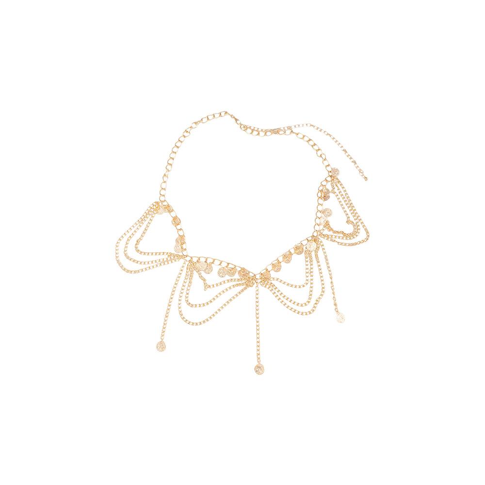 

Body Jewelry Metal Body Chain Gold Pearl Tassel Waist Chain Vintage Beach Accessories style 6