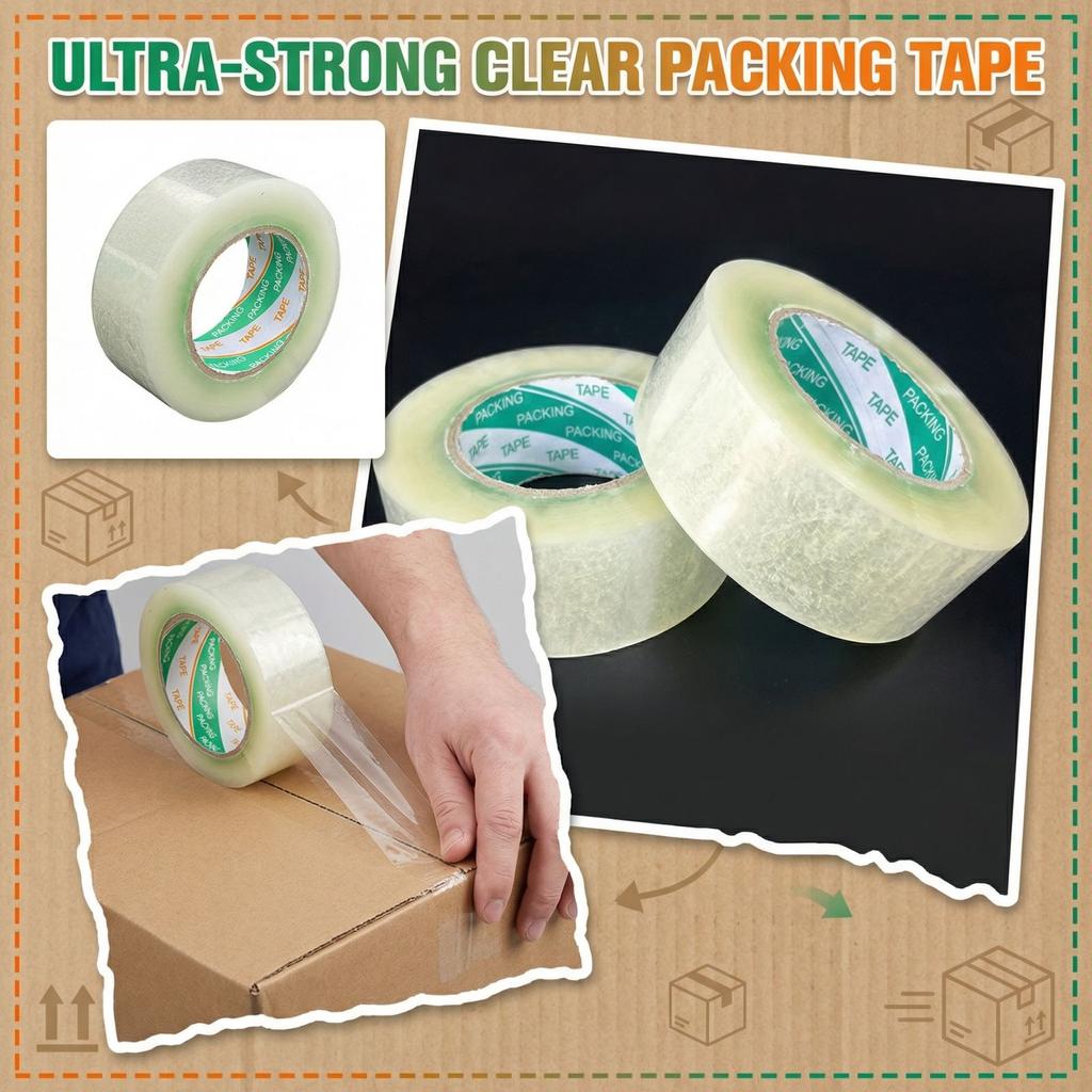 Clear Packing Tape Strong Adhesive Tape for Packaging Sealing