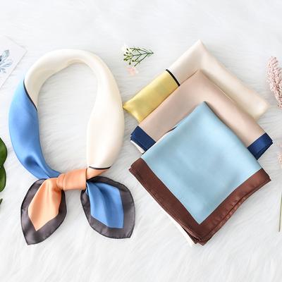 Damen Schal, modisch, mit Atmosphäre, Simulations-Seidenschal, Nackenschutz, Schal, Frühling, Sommer, Herbst, quadratischer Schal