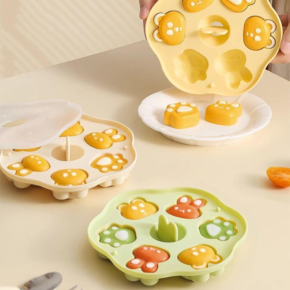 DIY Baby Food Steamed Cake Mold Creative Cartoon Baking Mold Silicone Cake Mold  Baking Tool