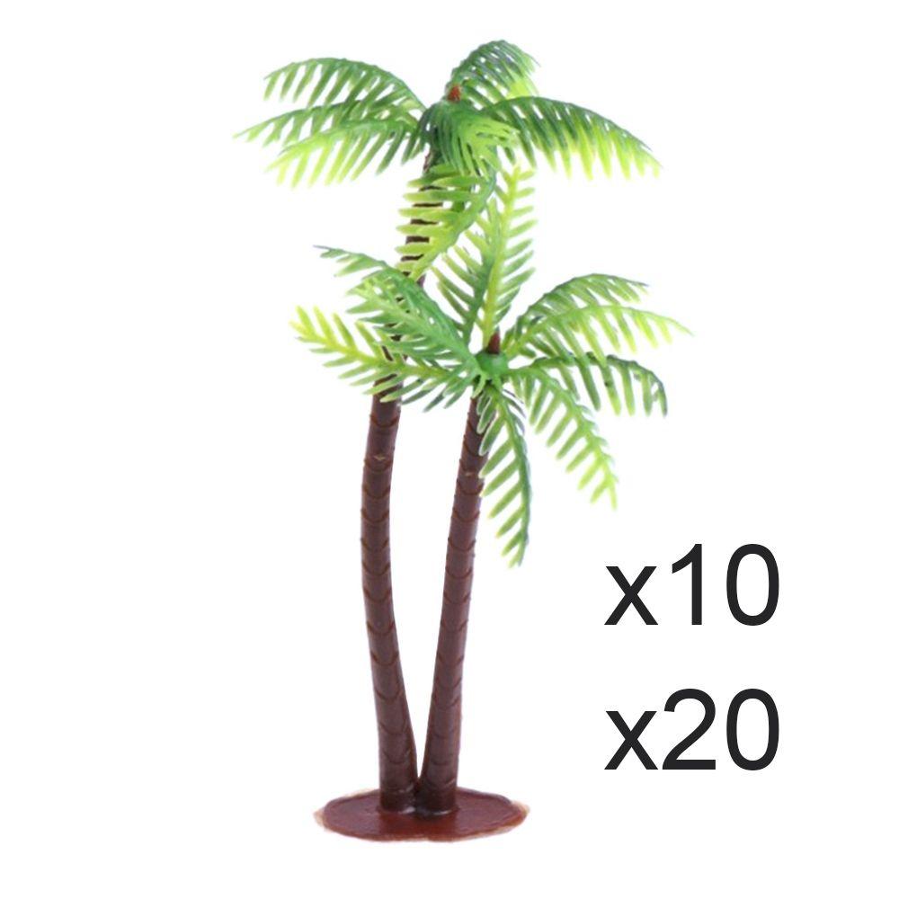 Plastic Bonsai Craft Decoration Fake Artificial Plants Miniature Coconut Palm Tree Micro Landscape
