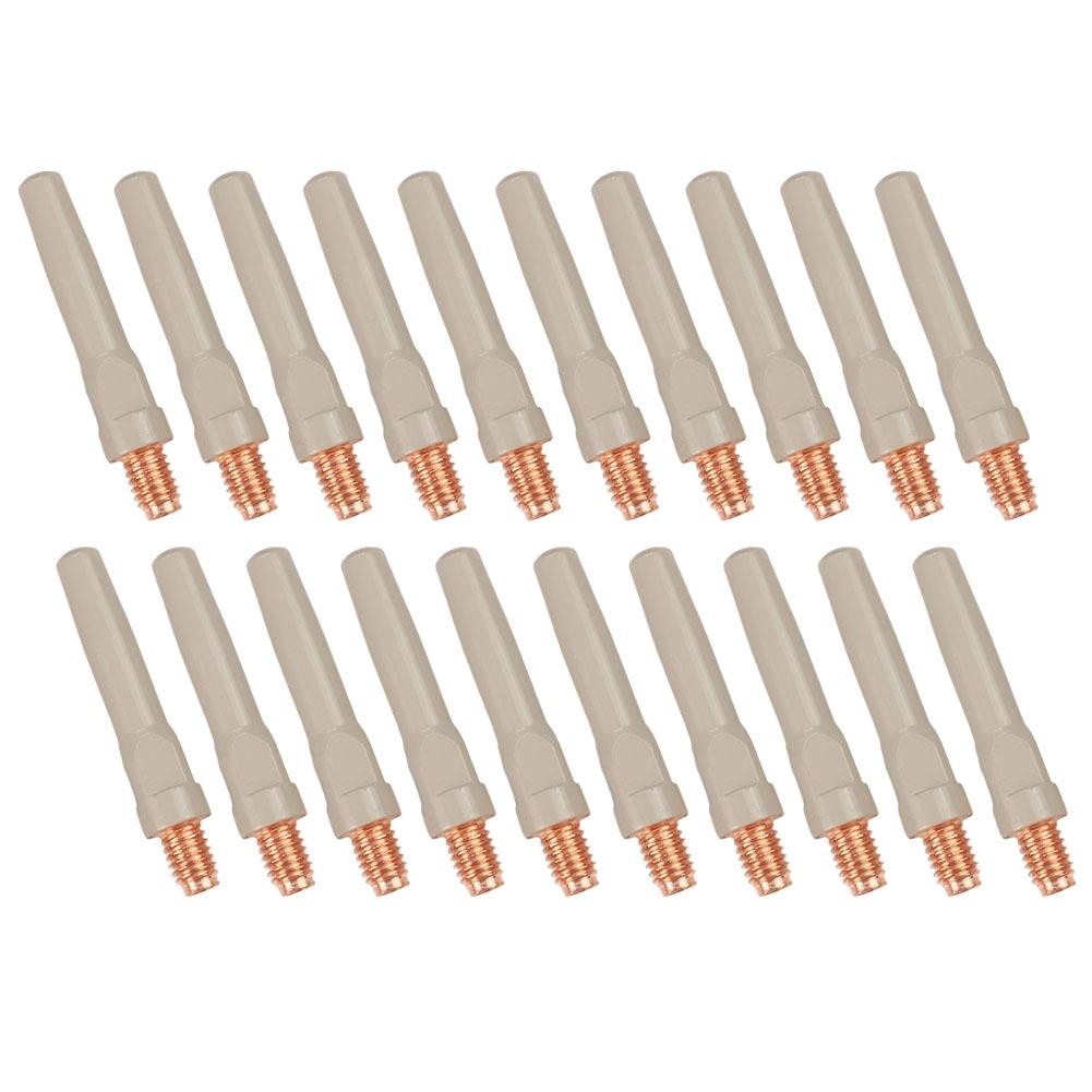 20PCS Non-Stick Coating Welding Tips Welding Torch Accessory For 15AK 45*1.2mm Suitable For Professional Welding Personnel