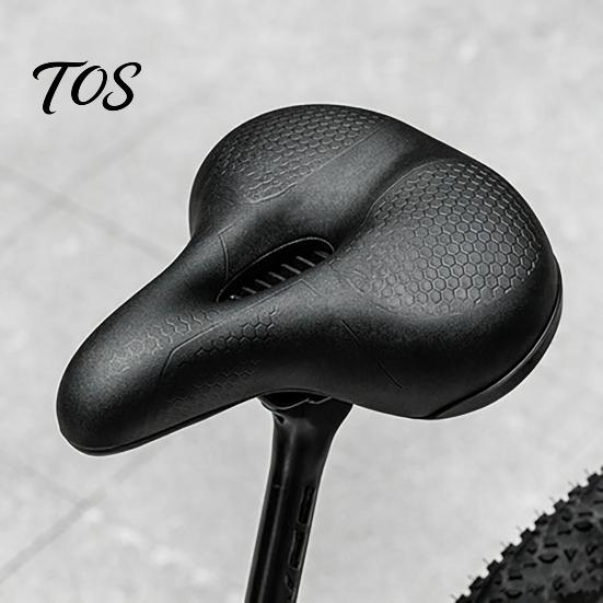 Fahrradsitzkissen Polster, Stoßdämpfender Memory-Schaumstoff Fahrradsattel, Ergonomischer Atmungsaktiver Sattel Gepolsterter Sitz, MTB Rennrad Berg Zubehör Polsterung