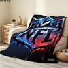 National Football League Print Flannel Blanket, High Quality Comfortable for All Seasons, Home Decor, Warmth and Comfort, Perfect for Christmas Gifts