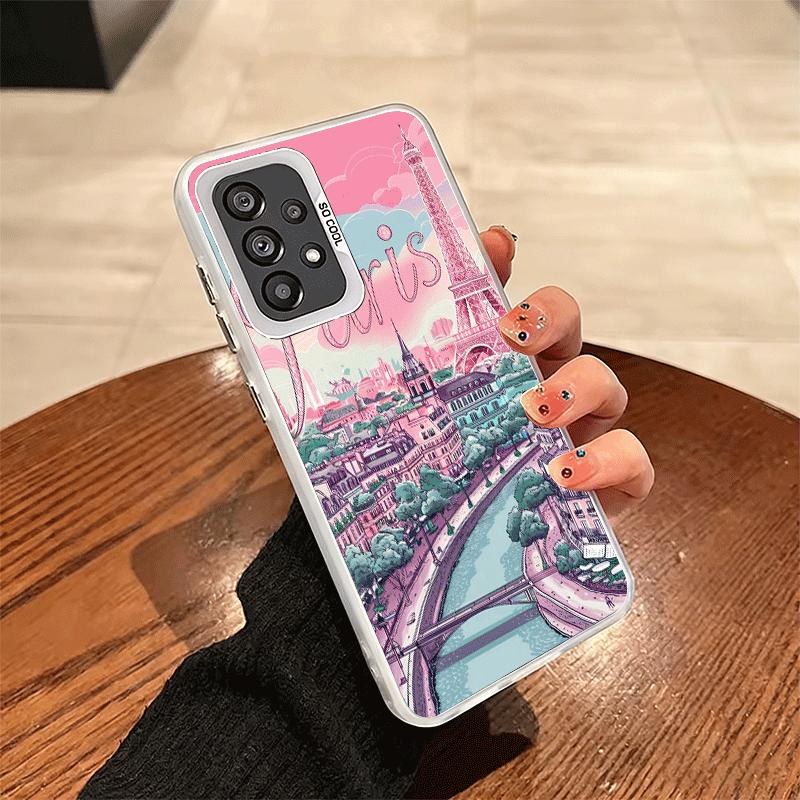 France Eiffel Tower Paris Shockproof Phone Case for Samsung A17 A16 A15 A14 A37 A57 A36 A56 A26 A35 A55 A25 A34 A54 A24 A13 A23