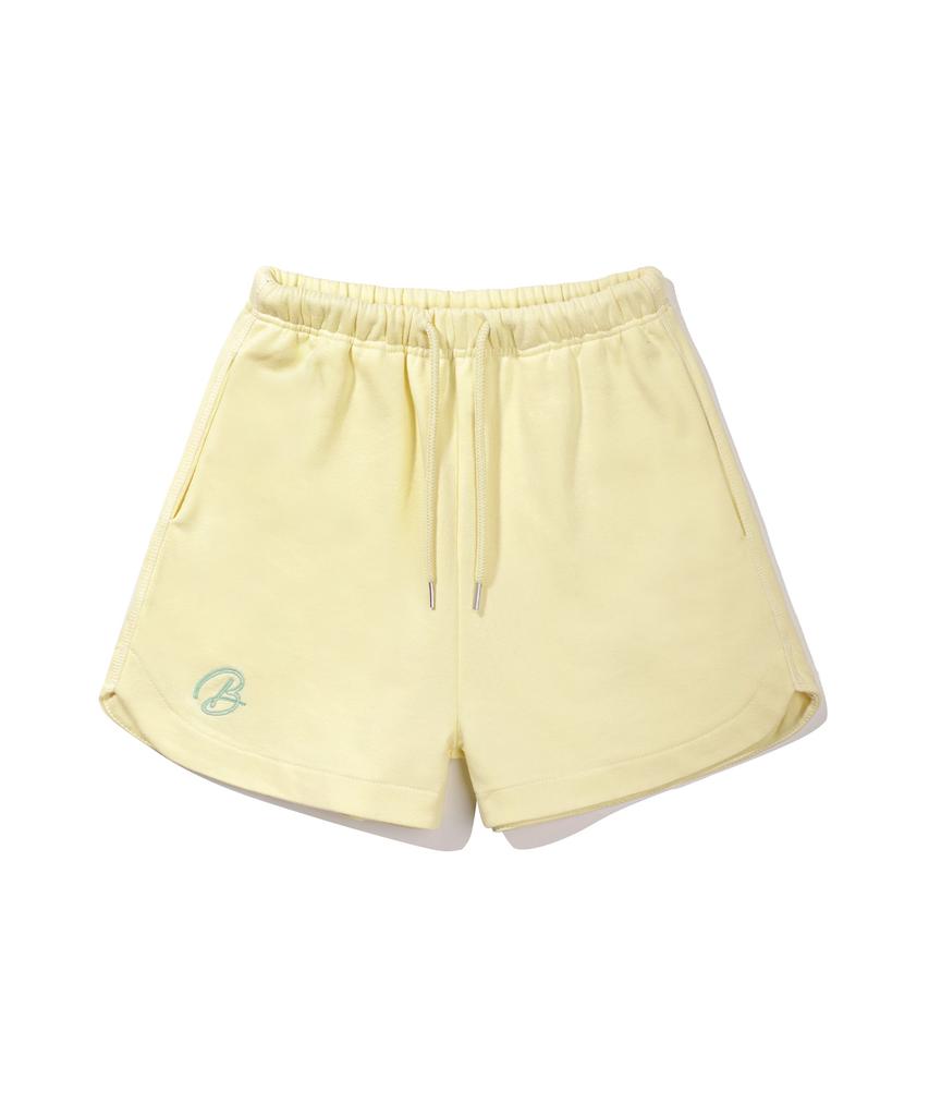 BAKKEN Signature Logo Sweat Shorts Bk2998_Yellow